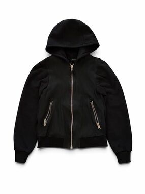 Mackage Black Hooded Zip Jacket